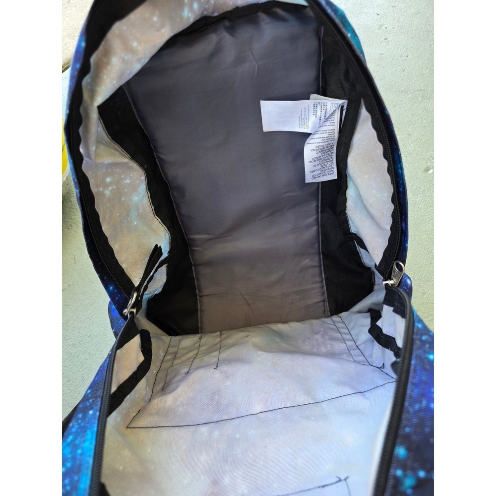 JanSport SuperBreak Backpack Blue Purple Galaxy Nebula Space Print School Bag E3 - Picture 11 of 16